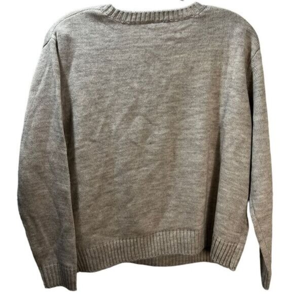 NEW Crew-Neck Pullover Sweater with Penguin Applique Small - Picture 3 of 7